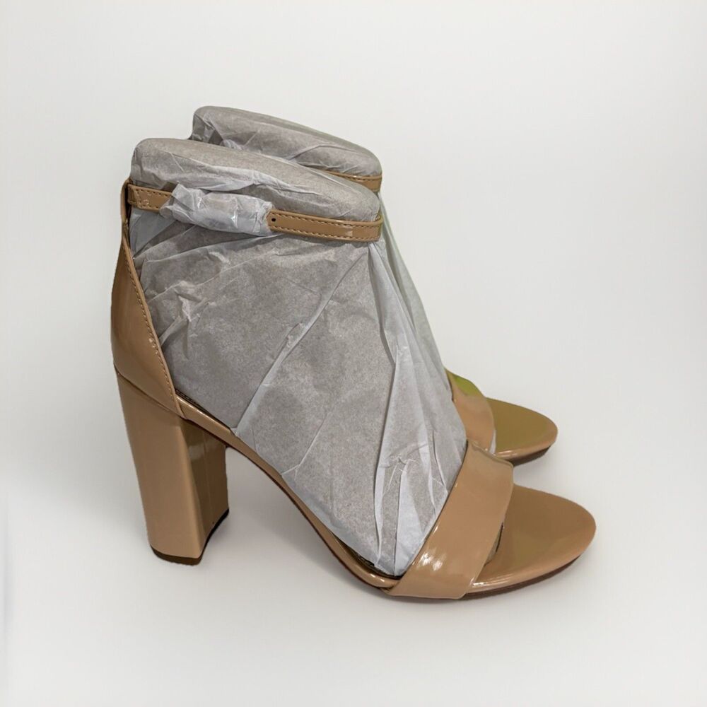 Sam Edelman Women's Yaro Block Heel Sandals Beige Size US9.5